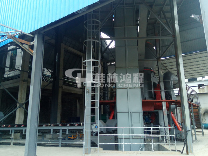 高硫石油焦，磨粉生产线，立式磨粉机，石油焦磨粉机，立磨，磨粉机械，磨粉设备，桂林鸿程