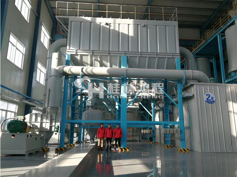 石灰石矿厂,5台超细磨粉机,磨粉生产线,环辊磨